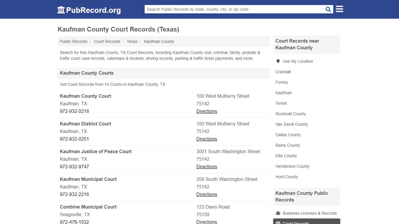 Free Kaufman County Court Records (Texas Court Records)